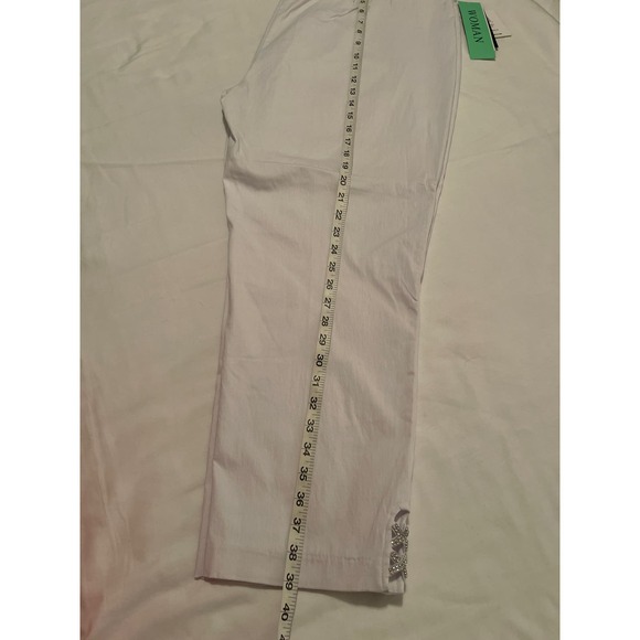 NWT 89th Madison White Dress pants comfort waist ankle length Women Sz 22 NWT - Picture 4 of 10